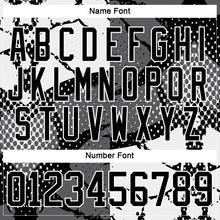 Load image into Gallery viewer, Custom Black Gray-White 3D Pattern Abstract Split Hockey Lace Neck Jersey
