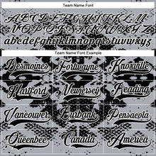 Загрузить изображение в средство просмотра галереи, Custom Gray Black-White 3D Pattern Abstract Grunge Hockey Lace Neck Jersey
