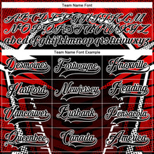 Charger l&#39;image dans la galerie, Custom Black Red-White 3D Pattern Cyber Mecha E-sport Hockey Jersey
