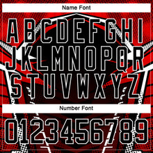 Charger l&#39;image dans la galerie, Custom Black Red-White 3D Pattern Cyber Mecha E-sport Hockey Jersey

