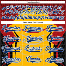 Load image into Gallery viewer, Custom Gold US Navy Blue Red-White 3D Pattern Cyber Mecha E-sport Hockey Jersey
