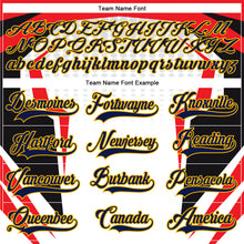 Load image into Gallery viewer, Custom White Navy Red Black-Gold 3D Pattern Cyber Mecha E-sport Hockey Jersey
