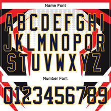 Load image into Gallery viewer, Custom White Navy Red Black-Gold 3D Pattern Cyber Mecha E-sport Hockey Jersey
