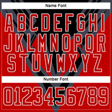 Load image into Gallery viewer, Custom Black Red Gray-White 3D Pattern Cyber Mecha E-sport Hockey Jersey
