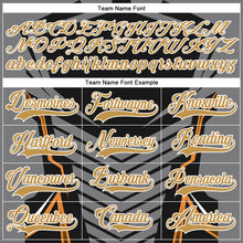 Загрузить изображение в средство просмотра галереи, Custom Black Old Gold Gray Brown-White 3D Pattern Cyber Mecha E-sport Hockey Jersey
