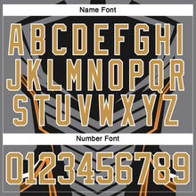 Загрузить изображение в средство просмотра галереи, Custom Black Old Gold Gray Brown-White 3D Pattern Cyber Mecha E-sport Hockey Jersey
