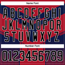 Charger l&#39;image dans la galerie, Custom Red Black Blue-White 3D Pattern Cyber Mecha E-sport Hockey Jersey
