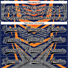 Laden Sie das Bild in den Galerie-Viewer, Custom Gray Black Orange-White 3D Pattern Cyber Mecha E-sport Hockey Jersey
