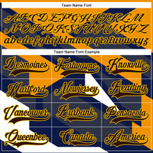 Загрузить изображение в средство просмотра галереи, Custom Navy Brown Yellow-White 3D Pattern Cyber Mecha E-sport Hockey Jersey
