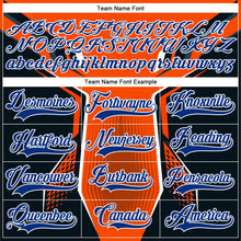 Загрузить изображение в средство просмотра галереи, Custom Orange Royal-White 3D Pattern Cyber Mecha E-sport Hockey Jersey
