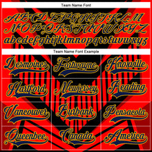 Charger l&#39;image dans la galerie, Custom Orange Navy Black-Gold 3D Pattern Cyber Mecha E-sport Hockey Jersey
