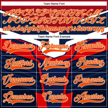 Загрузить изображение в средство просмотра галереи, Custom Navy Orange Gold Cream-White 3D Pattern Cyber Mecha E-sport Hockey Jersey
