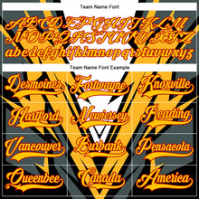 Laden Sie das Bild in den Galerie-Viewer, Custom Black Yellow Royal-Red 3D Pattern Cyber Mecha E-sport Hockey Jersey
