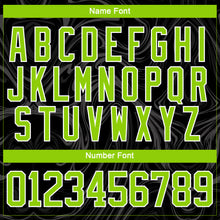 Load image into Gallery viewer, Custom Black Neon Green-White 3D Splash Art Hockey Lace Neck Jersey
