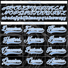 Загрузить изображение в средство просмотра галереи, Custom Black Light Blue-White 3D Splash Art Hockey Lace Neck Jersey
