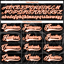 Load image into Gallery viewer, Custom Black White-Orange 3D Splash Art Hockey Lace Neck Jersey
