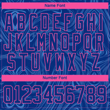 Load image into Gallery viewer, Custom Royal Pink-White 3D Splash Art Hockey Lace Neck Jersey
