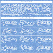 Load image into Gallery viewer, Custom Light Blue White 3D Splash Art Hockey Lace Neck Jersey
