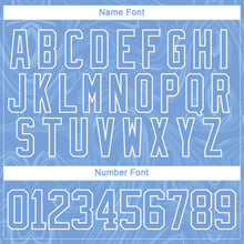 Load image into Gallery viewer, Custom Light Blue White 3D Splash Art Hockey Lace Neck Jersey
