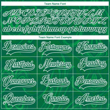 Load image into Gallery viewer, Custom Kelly Green White 3D Splash Art Hockey Lace Neck Jersey
