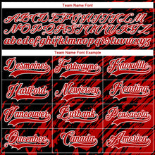 Load image into Gallery viewer, Custom Black Red-White 3D Splash Art Hockey Lace Neck Jersey
