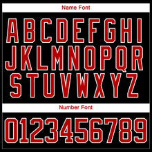 Load image into Gallery viewer, Custom Black Red-White 3D Splash Art Hockey Lace Neck Jersey
