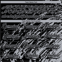 Load image into Gallery viewer, Custom Black Gray-White 3D Splash Art Hockey Lace Neck Jersey
