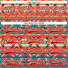 Charger l'image dans la galerie, Custom Black Red-Cream 3D Pattern Native Americans Tribal Indigenous People Hockey Lace Neck Jersey
