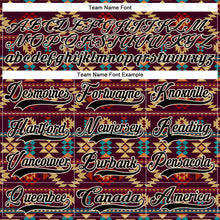 Charger l'image dans la galerie, Custom Black Cream 3D Pattern Native Americans Tribal Indigenous People Hockey Lace Neck Jersey
