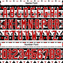 Charger l'image dans la galerie, Custom Red Black-White 3D Pattern Native Americans Tribal Indigenous People Hockey Lace Neck Jersey
