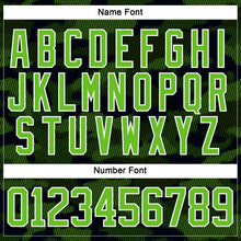 Charger l'image dans la galerie, Custom Camo Aurora Green Black-White 3D Camouflage Claw Mark Hockey Lace Neck Jersey
