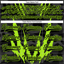 Charger l'image dans la galerie, Custom Camo Black-Neon Green 3D Camouflage Hockey Lace Neck Jersey
