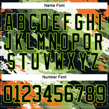 Charger l'image dans la galerie, Custom Camo Black-Neon Green 3D Camouflage Hockey Lace Neck Jersey
