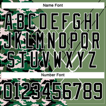 Load image into Gallery viewer, Custom Camo Black Green-White 3D Camouflage Geometric Hockey Lace Neck Jersey
