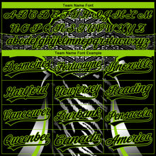 Load image into Gallery viewer, Custom Stitched Black Neon Green-White 3D Pattern Design E-sports Pullover Sweatshirt Hoodie
