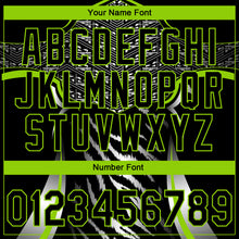 Load image into Gallery viewer, Custom Stitched Black Neon Green-White 3D Pattern Design E-sports Pullover Sweatshirt Hoodie
