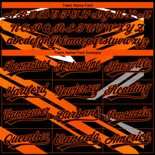 Charger l'image dans la galerie, Custom Stitched Black Orange-White 3D Pattern Design E-sports Pullover Sweatshirt Hoodie
