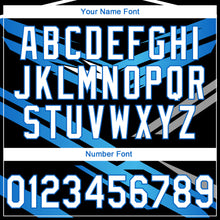 Charger l'image dans la galerie, Custom Stitched Black White-Sky Blue 3D Pattern Design E-sports Pullover Sweatshirt Hoodie
