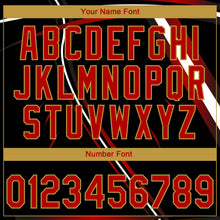 Load image into Gallery viewer, Custom Stitched Black Red Old Gold-White 3D Pattern Design E-sports Pullover Sweatshirt Hoodie
