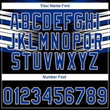 Load image into Gallery viewer, Custom Stitched Black Royal-White 3D Pattern Design E-sports Pullover Sweatshirt Hoodie
