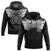 Charger l'image dans la galerie, Custom Stitched Black Gray-White 3D Pattern Design E-sports Pullover Sweatshirt Hoodie
