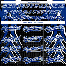 Laden Sie das Bild in den Galerie-Viewer, Custom Stitched Royal Black-White 3D Pattern Design E-sports Pullover Sweatshirt Hoodie
