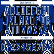 Laden Sie das Bild in den Galerie-Viewer, Custom Stitched Royal Black-White 3D Pattern Design E-sports Pullover Sweatshirt Hoodie
