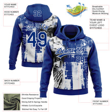 Laden Sie das Bild in den Galerie-Viewer, Custom Stitched Royal Black-White 3D Pattern Design Religion Jesus Christ Pullover Sweatshirt Hoodie
