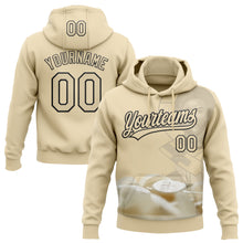 Laden Sie das Bild in den Galerie-Viewer, Custom Stitched Cream Black 3D Pattern Design Religion Jesus Christ Pullover Sweatshirt Hoodie
