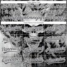 Load image into Gallery viewer, Custom Stitched Steel Gray Black-White 3D Skull Pattern Pullover Sweatshirt Hoodie
