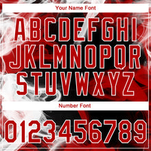 Load image into Gallery viewer, Custom Stitched Red Black-White 3D Skull Pattern Pullover Sweatshirt Hoodie
