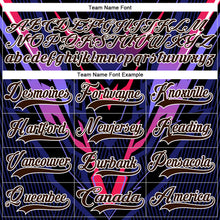 Load image into Gallery viewer, Custom Royal Brown Black Red Purple-White 3D Pattern Cyber Mecha E-sport Hockey Jersey
