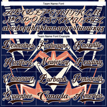 Load image into Gallery viewer, Custom Royal Brown Orange Cream-White 3D Pattern Cyber Mecha E-sport Hockey Jersey
