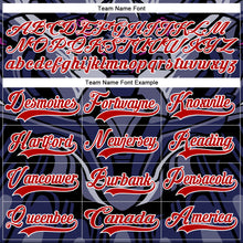 Charger l'image dans la galerie, Custom Red Blue Black Purple-White 3D Pattern Cyber Mecha E-sport Hockey Jersey
